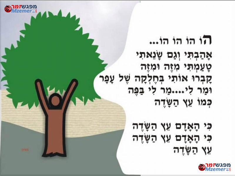 [1066]כי האדם עץ השדה