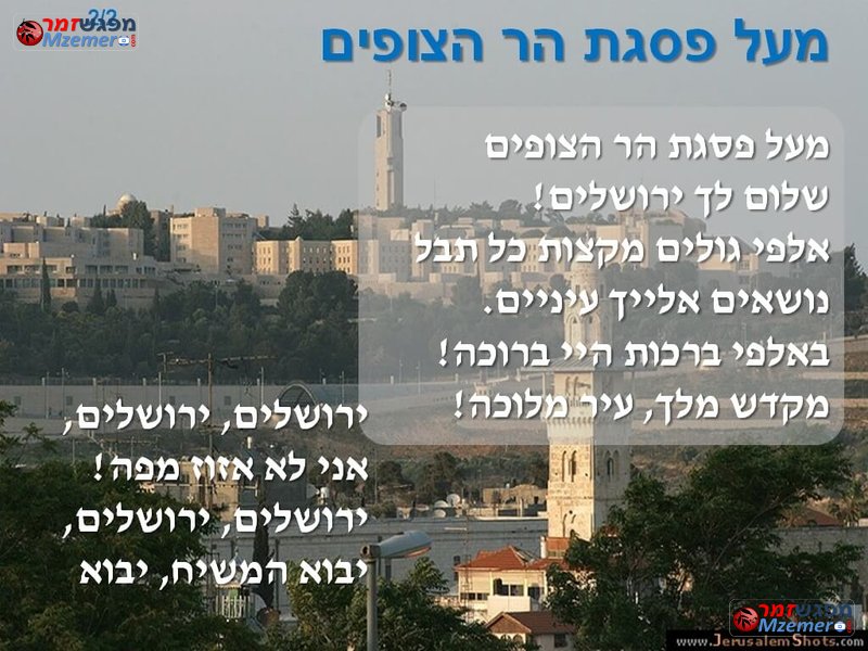 [1344]מעל פסגת הר הצופים